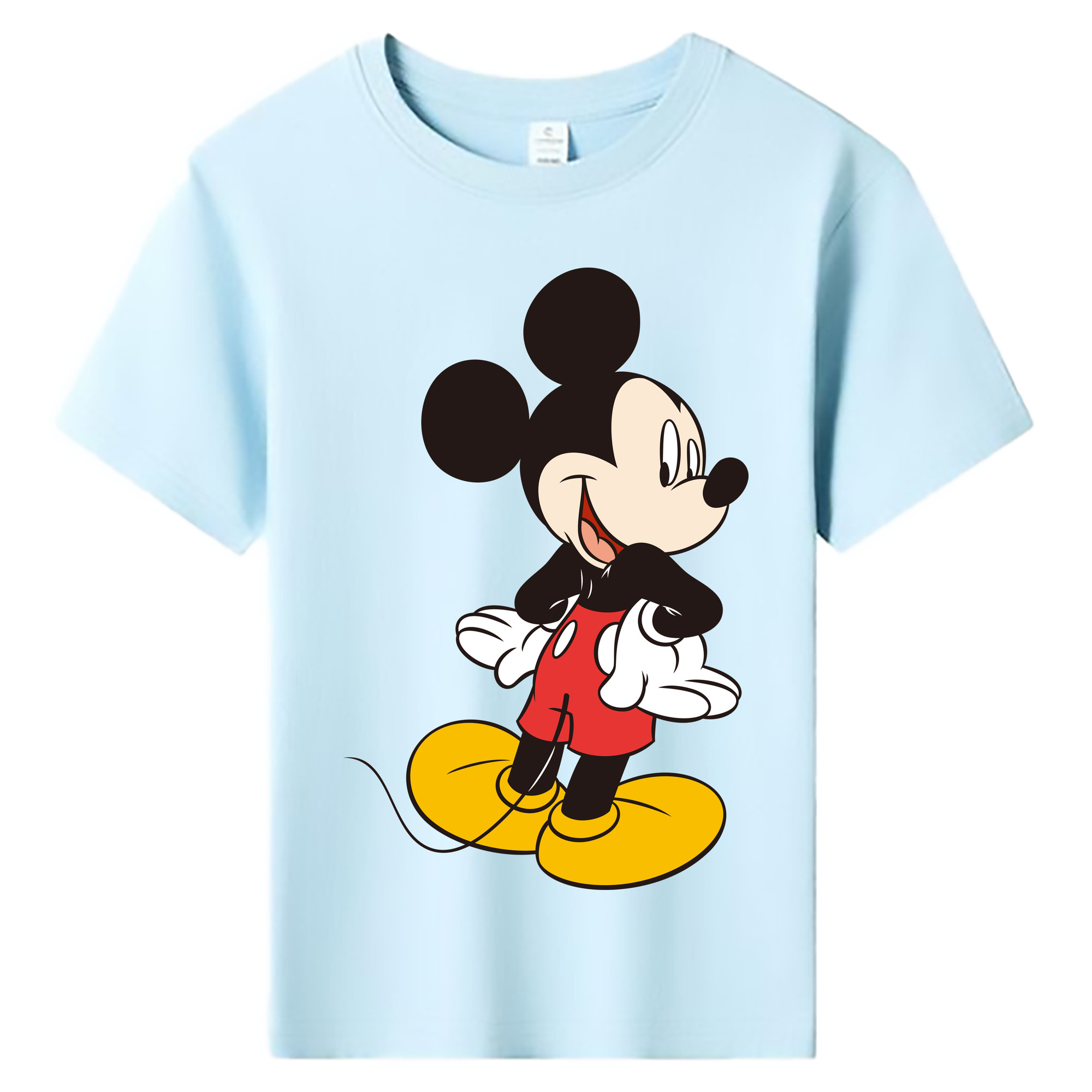 ミッキーマウス Mickey Mouse 綿100％キッズTシャツ（フロントプリント）